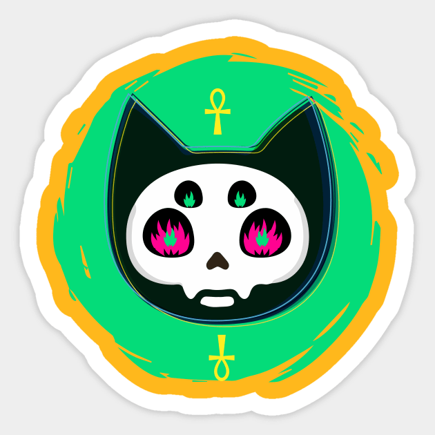 Cat's Lives Sticker by Daniac's store